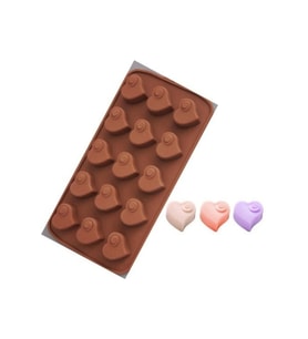 Silikon Çikolata Kalıbı Kalp 3 Cm