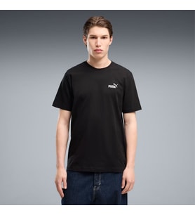 PUMA Ess Relaxed No.1 Logo Tee Erkek Siyah Pamuklu Spor Tişört - 689153 01