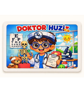 Doktor Huzi - 24 Parça Ahşap Puzzle