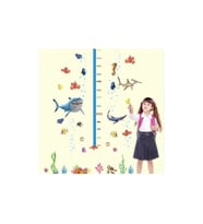 cosy home gift Gelişim Boy Ölçer Sevimli Okyanus Balıkları Kayıp Balık Memo Çocuk Odası Süsleme Duvar Sticker Pvc