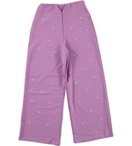KIZ ÇOCUK TAŞLI PANTOLON (Lila)