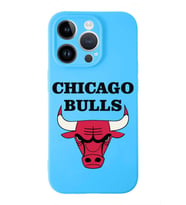 Apple iPhone 14 Pro Max  Lansman Kılıf Chicago Bulls  Tasarımlı Altı Kapalı İçi Kadife Kaplı  Kapak (Şeffaf)
