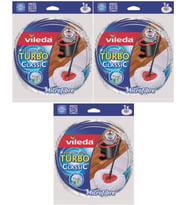 Vileda Turbo Yedek Mop Paspas Ucu (%100 Mikrofiber) (3 Lü Set)