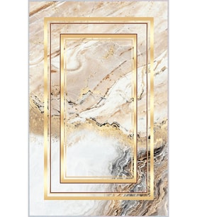 Eliana Home Baskılı, Yıkanabilir Kaymaz Taban Salon Halısı LNA0302-SM274 100x150 cm (Bej)