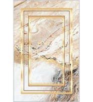 Eliana Home Baskılı, Yıkanabilir Kaymaz Taban Salon Halısı LNA0302-SM274 100x150 cm (Bej)
