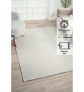 Rusticana 3106 Naturel Jüt Halı Modern Örme Kilim Rusticana_3106