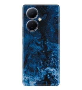 Vivo V29 Lite Kılıf Silikon Desen Özel Seri Blue Zigzag 1687
