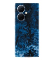 Vivo V29 Lite Kılıf Silikon Desen Özel Seri Blue Zigzag 1687