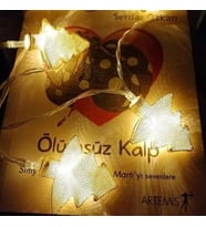 Metal Örgülü Çam Ağacı Şeklinde Günışığı Şerit Led Işık Zinciri (Sarı)