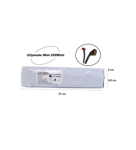 Citymate Mini 250watt Batarya 24v (YÜKSEK KAPASİTE) 5200mah Pil Elektrikli Scooter Bataryası Değişim
