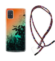 Samsung a71 A72 A73 A7 A9 2018 C7 C9 Kılıf Boyun Asklı Rasta Silikon Güzel Çiçekler 1712