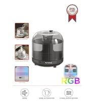 Torima X5 Siyah Humidifier Hava Nemlendirici Aroma Terapili Buhar Makinesi (Şeffaf)