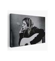 Kurt Cobain Sigara İçen Ünlü Baskı Duvar Sanatı Kanvas Tablo Nirvana Baskı-5405
