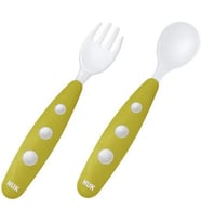 Na 255047 Bebek Mini Çatal Kaşık Seti, Sarı
