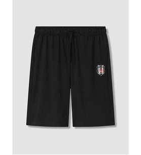 LC WAIKIKI Siyah Regular Fit Beşiktaş Baskılı Erkek Pijama Alt