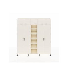 Hyperion Dolap 12 Raflı 9 Kapaklı 2 Askılı 220x44x243 Aytaşı-Aytaşı/Aytaşı