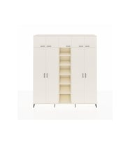 Hyperion Dolap 12 Raflı 9 Kapaklı 2 Askılı 220x44x243 Aytaşı-Aytaşı/Aytaşı