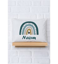 Pia Baby Premium %100 Pamuk İsme Özel Erkek Bebek Yastık Kılıfı 35*45 cm 5092-12