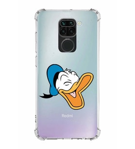 Xiaomi Redmi Note 9 Köşe Korumalı Antişok Kapak Donald Duck Tasarımlı Şeffaf  Kılıf