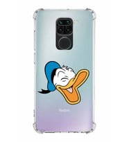 Xiaomi Redmi Note 9 Köşe Korumalı Antişok Kapak Donald Duck Tasarımlı Şeffaf  Kılıf