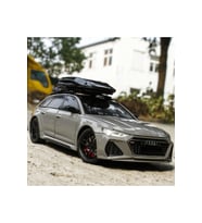 Audi RS6 Avant 1:24 Diecast Metal Araba Koleksiyon Sesli Işıklı Nando Gri