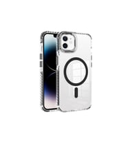 Apple iPhone 12 Uyumlu Kılıf M-safe Şarj Özellikli Airbagli Takılabilir Askı Aparatlı Zore Nana Kapak (Siyah)
