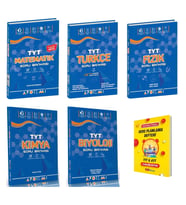 TYT 2027 Matematik Türkçe Fizik Kimya ve Biyoloji 5li Set Soru Bankası + Planlama Defteri