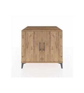 Kronos Şifonyer Tek Raflı 2 Kapaklı 88x59x80 Çam-Çam