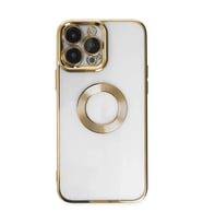 Apple iPhone 14 Pro Max Kılıf Slot Silikon - Gold