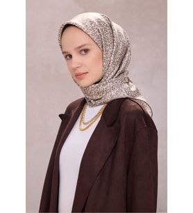 Belli % 100 Twill İpek Eşarp 4208D 04