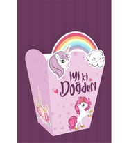 Unicorn Temalı Popcorn Kutusu (mısır) 8'li