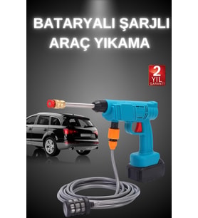Şarjlı Ve Yüksek Basınçlı Oto Yıkama Makinesi Ve Sulama Tabancası Bahçe Yıkama Makinesi
