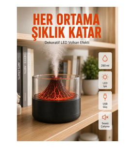 Mey İthalat® Aromaterapi Difüzörlü Sessiz Çalışan Hava Nemlendirici