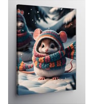 Kanvas Tablo Atkılı Hamster