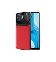 Oppo Reno 4 Lite Uyumlu Kılıf Zore Emiks Kapak (Kırmızı)