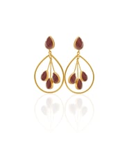 Kadir Jewellery 22 Ayar Altın Kaplama Kadın Sallantılı Küpe -El İşçiliği Ve Hipoalerjenik Küpe