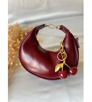 Charm  Model  Kadın Omuz Çantası - Kadın Kol Çantası - Kadın Çanta - Günlük Kadın Çantası - Hediye Çanta - Çapraz Askılı Kadın Çantası (Bordo)