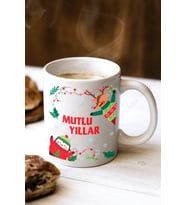 Mutlu Yıllar Tasarımlı Kupa Bardak / Mug