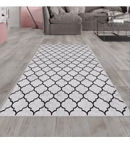 Gri Eskitme Desen Yıkanabilir Kaymaz Taban Leke Tutmaz Modern Salon Halısı ve Yolluk