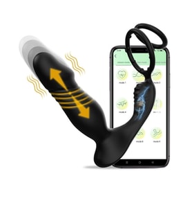Censan 5in1 Telefon Kontrollü Titreşimli İleri Geri Vibratör