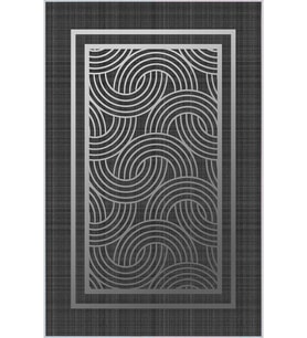 Eliana Home Baskılı, Yıkanabilir Kaymaz Taban Salon Halısı LNA0015-SD838 100x150 cm (Gri)