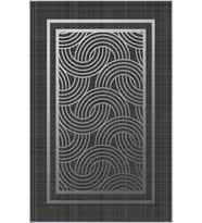 Eliana Home Baskılı, Yıkanabilir Kaymaz Taban Salon Halısı LNA0015-SD838 100x150 cm (Gri)