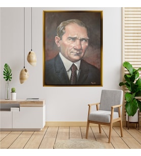 ÇERÇEVELİ ATATÜRK TABLO S717