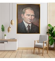 ÇERÇEVELİ ATATÜRK TABLO S717