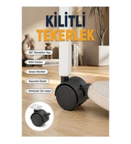 4’lü Kilitli Mini Tekerlek Ayak 4 cm Sehpa ve Ekipmanlar İçin