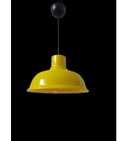 Dylight Retro Metal Sarı Dekoratif Tekli Sarkıt Avize Cafe Mutfak Aydınlatma Çap:30 cm