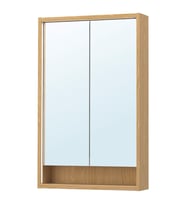 Banyo Duvar Dolabı, Meşe Görünümlü, 60x15x95 cm