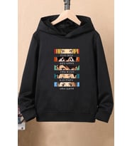 Unisex Cosplay Haikyuu Baskılı Sweatshirt (Siyah)