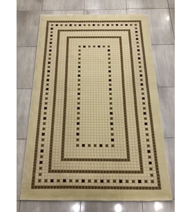 Saray Halı Vizyon 10477 A 150X230 Krem Kahve Vişne Çürüğü 4 M2 !