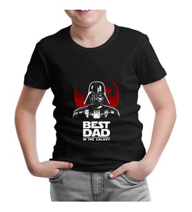 Star Wars - Best Dad Siyah Çocuk Tshirt
